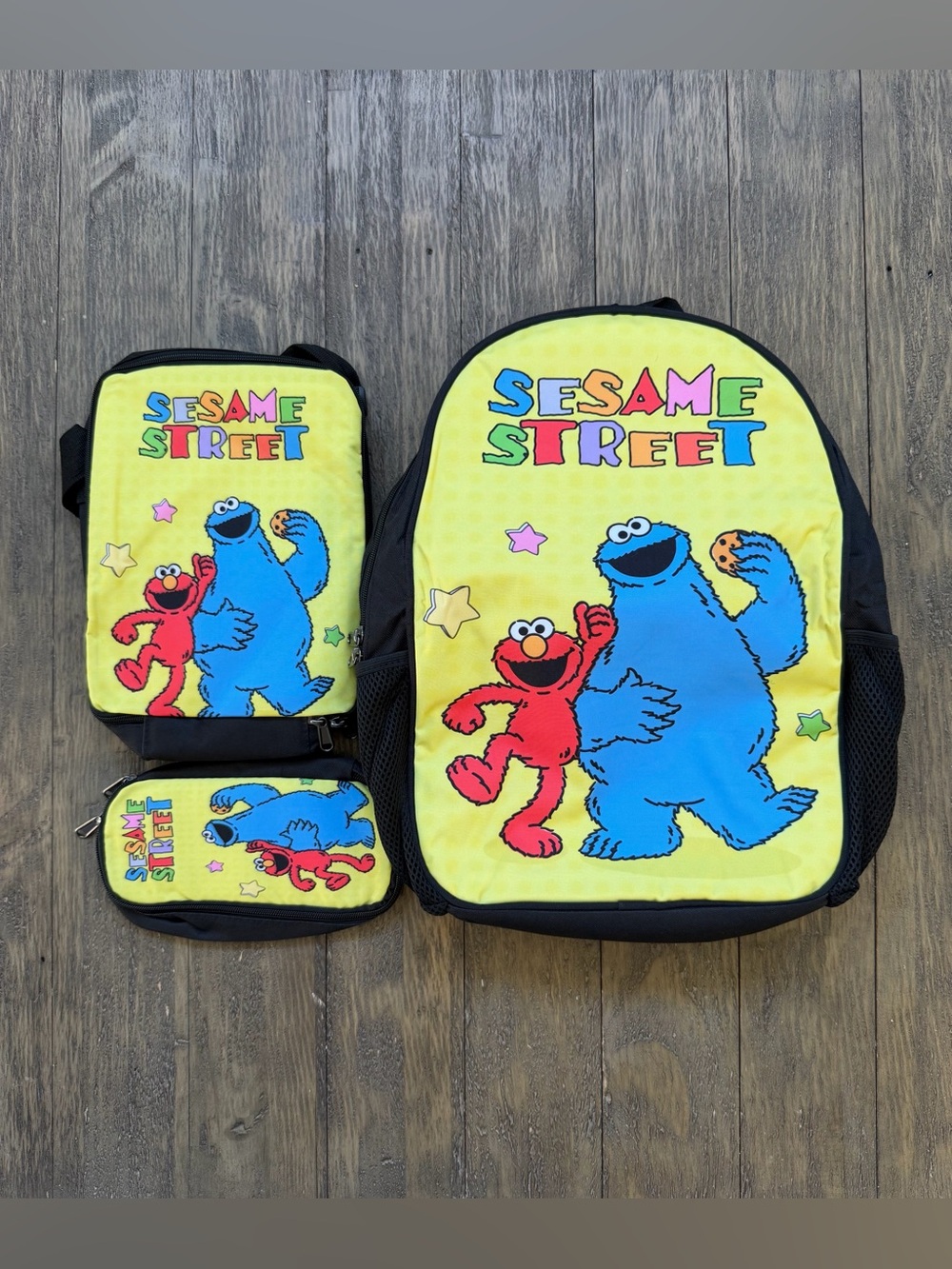 Sesame Street 3Pc backpack set
New in sealed package